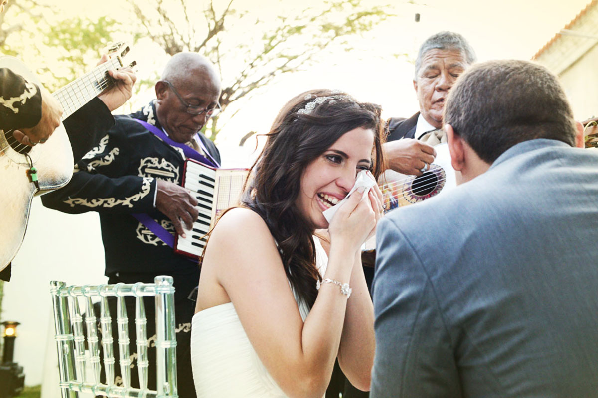 tears at wedding